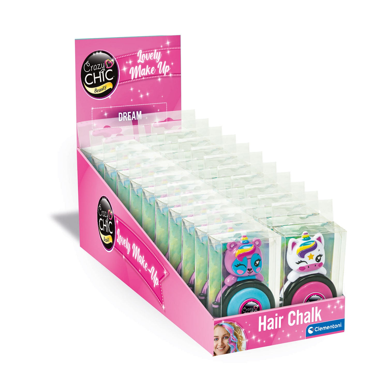 clementoni-clementoni-crazy-chic-lovely Hair Chalk 2 22pcs -Asst CDU